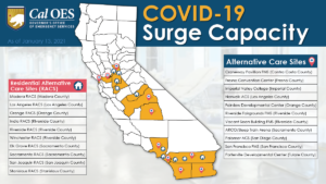 Map of Alternate Care Sites and Residential Alternate Care Sites