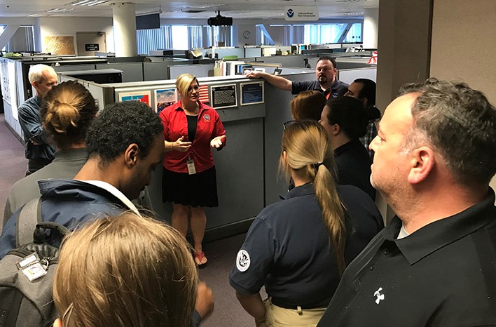 Michelle Mead gives tour of NOAA in Sacramento